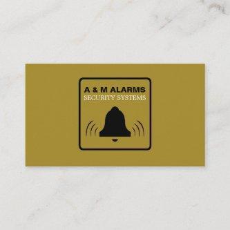 Black & Gold Alarm Logo, Security Alarm Service