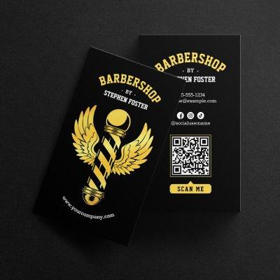 Black Gold Barbershop Barber Pole Barber shop
