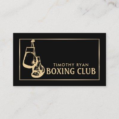 Black & Gold Boxing Gloves, Boxer, Boxing Trainer