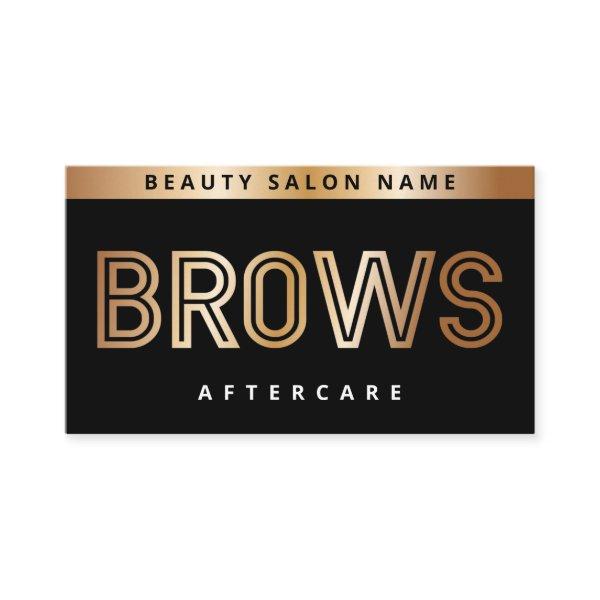 Black Gold Brows Aftercare PMU Brow Instructions