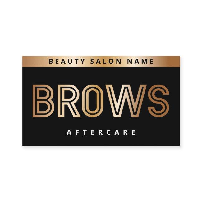 Black Gold Brows Aftercare PMU Brow Instructions