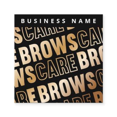 Black Gold Brows Aftercare PMU Brow Instructions Square