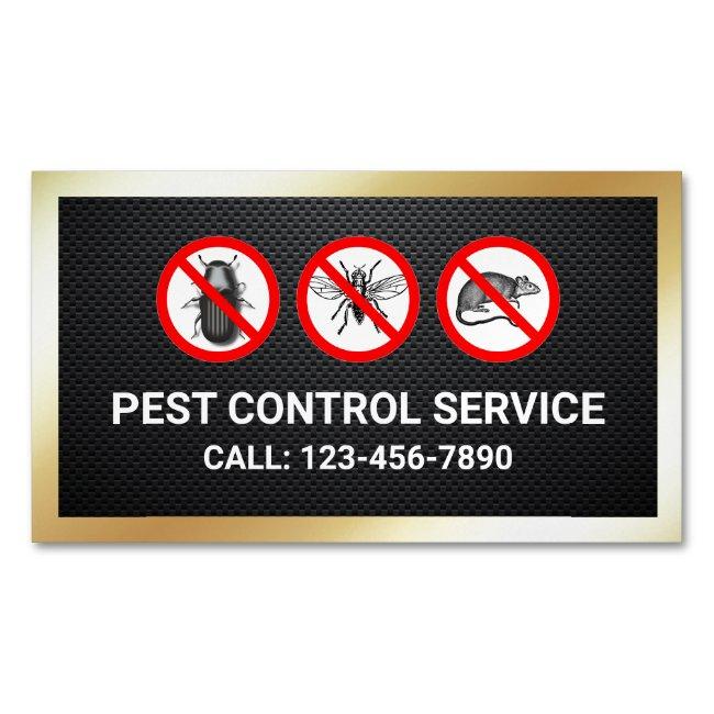 Black Gold Bugs Removal Pest Control Service Magnet