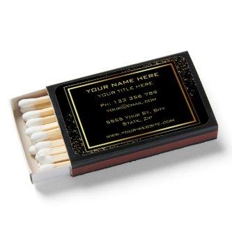 Black Gold  Matchboxes Promotional