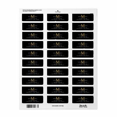 Black Gold Business Customer Client Thank You Label