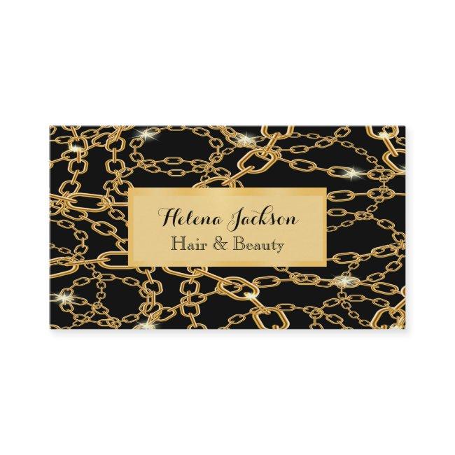 Black gold chains luxury jewelery classic