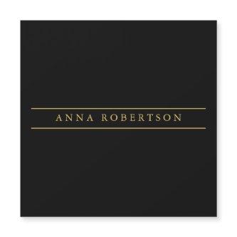 Black Gold Colors Professional Chic Minimalist