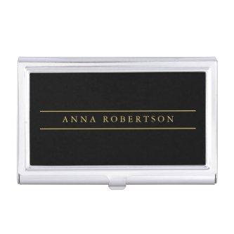 Black Gold Colors Professional Trendy Minimalist  Case
