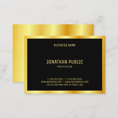 Black Gold Elegant Personalized Template Modern