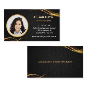 Black & Gold Employee Photo ID Company Security