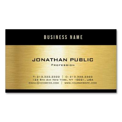 Black Gold Glamorous Elegant Template Professional  Magnet