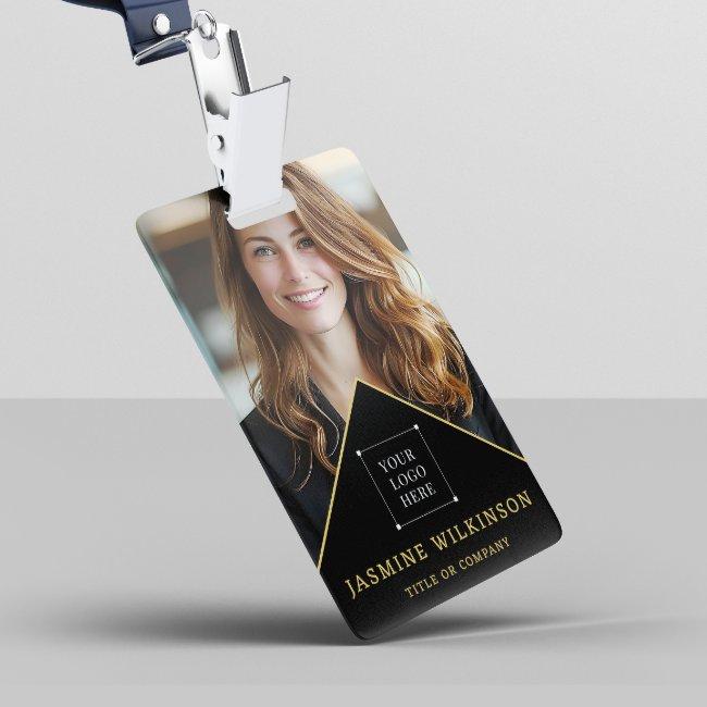 Black  gold Logo Modern photo professional Badge