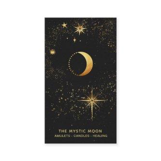 *~* Black Gold Lunar Stars Mystic Moon Luna