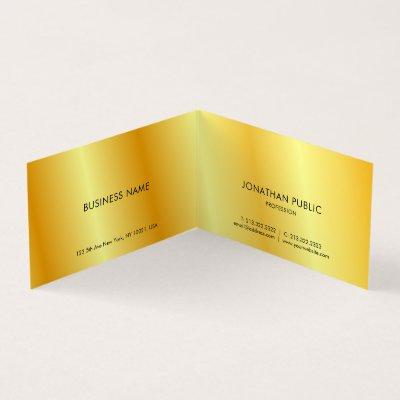 Black & Gold Professional Elegant Design Folded