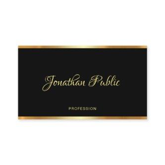 Black & Gold Template Calligraphy Professional