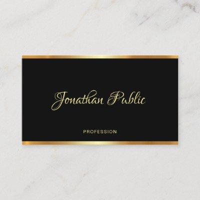 Black & Gold Template Calligraphy Professional