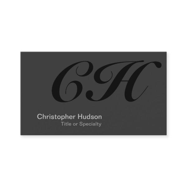 Black Gray Monogram Consultant