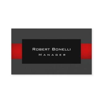 Black Gray Red Unique Plain