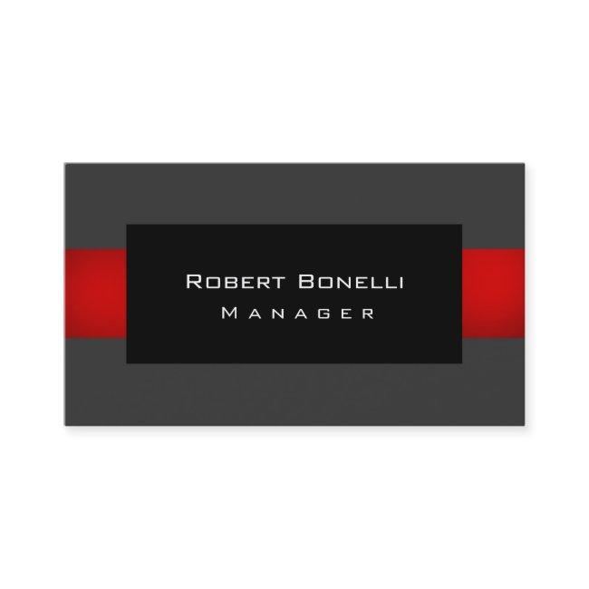 Black Gray Red Unique Plain