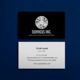 Black Gray Repairing services logo professional