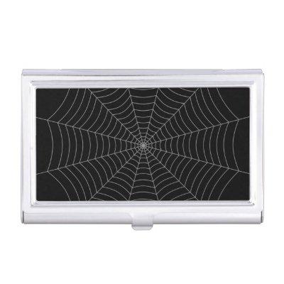Black gray spider web Halloween pattern  Case