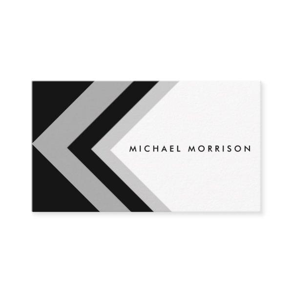 Black grey arrow geometric minimal modern design