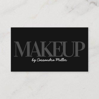 Black Grey Makeup Artist Script Name Professional