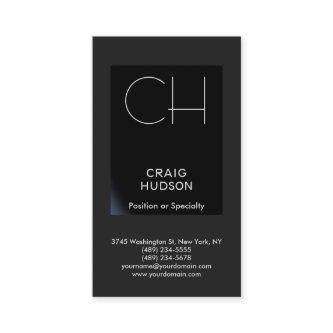 Black Grey Monogram Professional