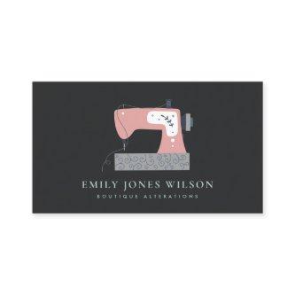 BLACK GREY PEACH BLUSH PINK SEWING MACHINE TAILOR