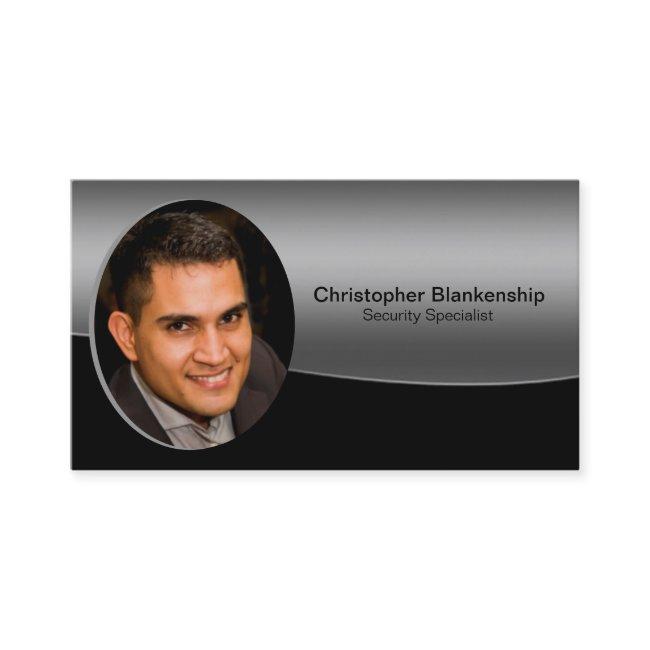 Black & Grey Professional Custom Photo QR Code