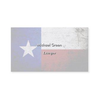 Black Grunge Texas State Flag