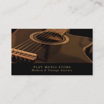 Black Guitar, Musical Instrument Store