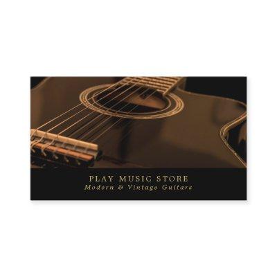 Black Guitar, Musical Instrument Store