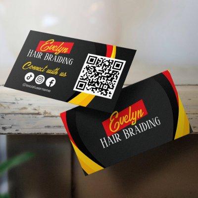 Black Hair Braiding Salon Connect with us QR code