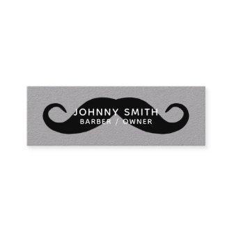 Black Handlebar Mustache Barber Mini