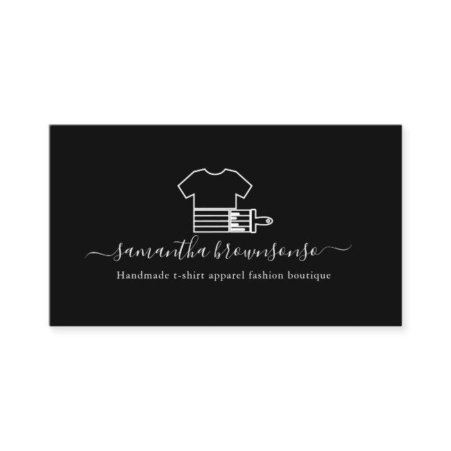 Black Handmade t-shirt apparel fashion boutique