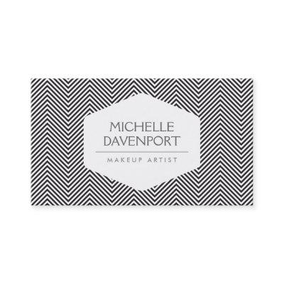 BLACK HERRINGBONE PATTERN Designer