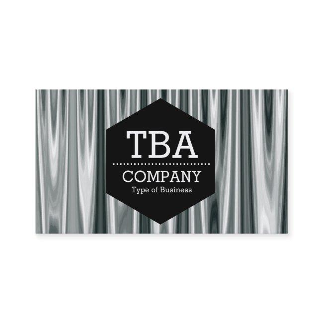 Black Hexagon - Silver Curtains 01