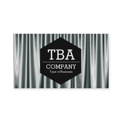 Black Hexagon - Silver Curtains 02