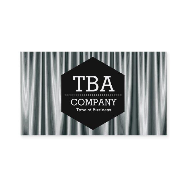 Black Hexagon - Silver Curtains 02
