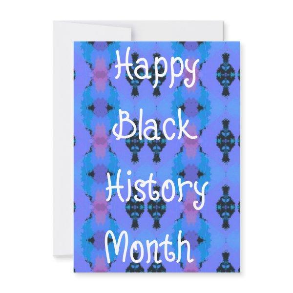 Black History Month card