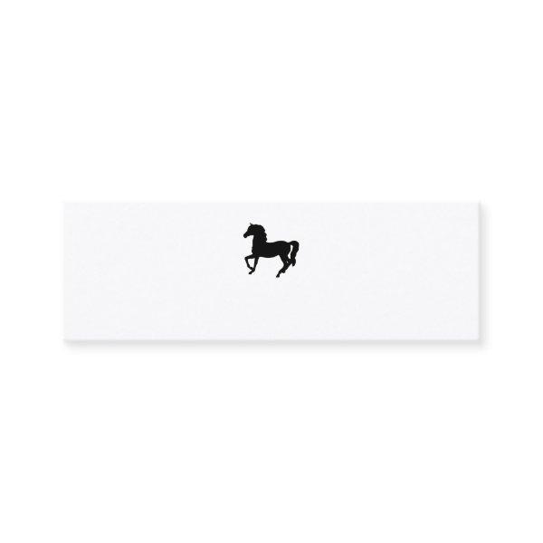 Black horse silhouette blank