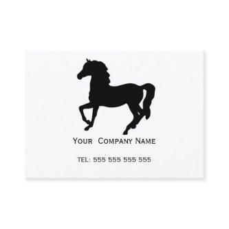 Black horse silhouette custom