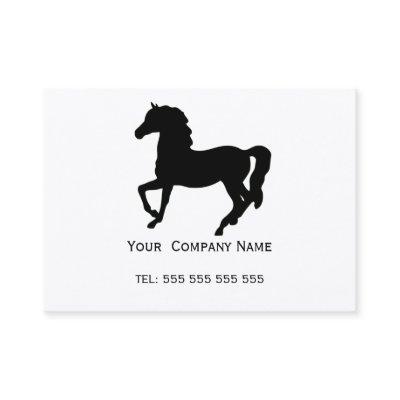 Black horse silhouette custom