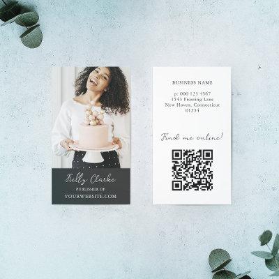 Black Influencer Content Creator Photo QR Code