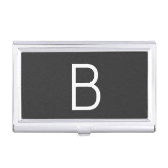 Black Initial Letter Monogram Modern  Case
