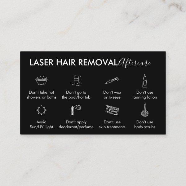 Black Laser Hair Removal Aftercare Instruction