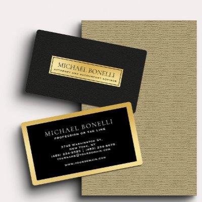 Black Leather Gold Label CORPORATE PROFESSIONAL