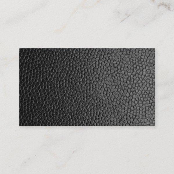 Black Leather Texture Loyalty Card