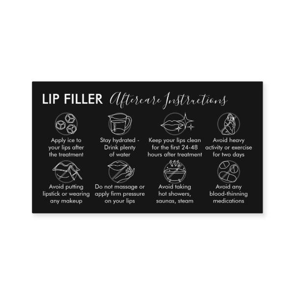 Black Lip Filler Aftercare Instructions